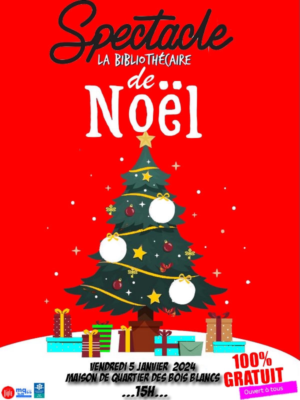 affiche spectacle noel 2023